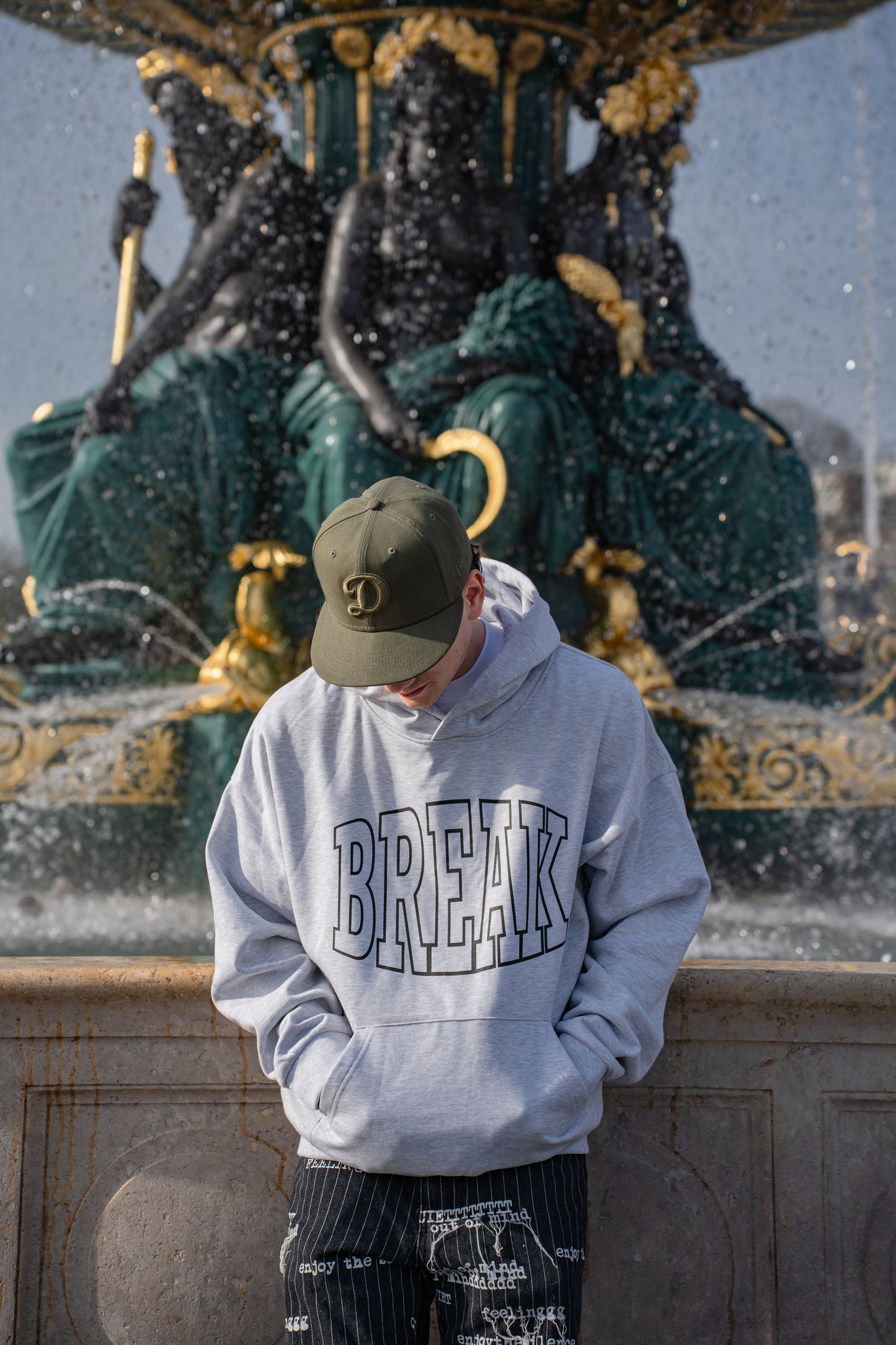 Hoodie Break Gris