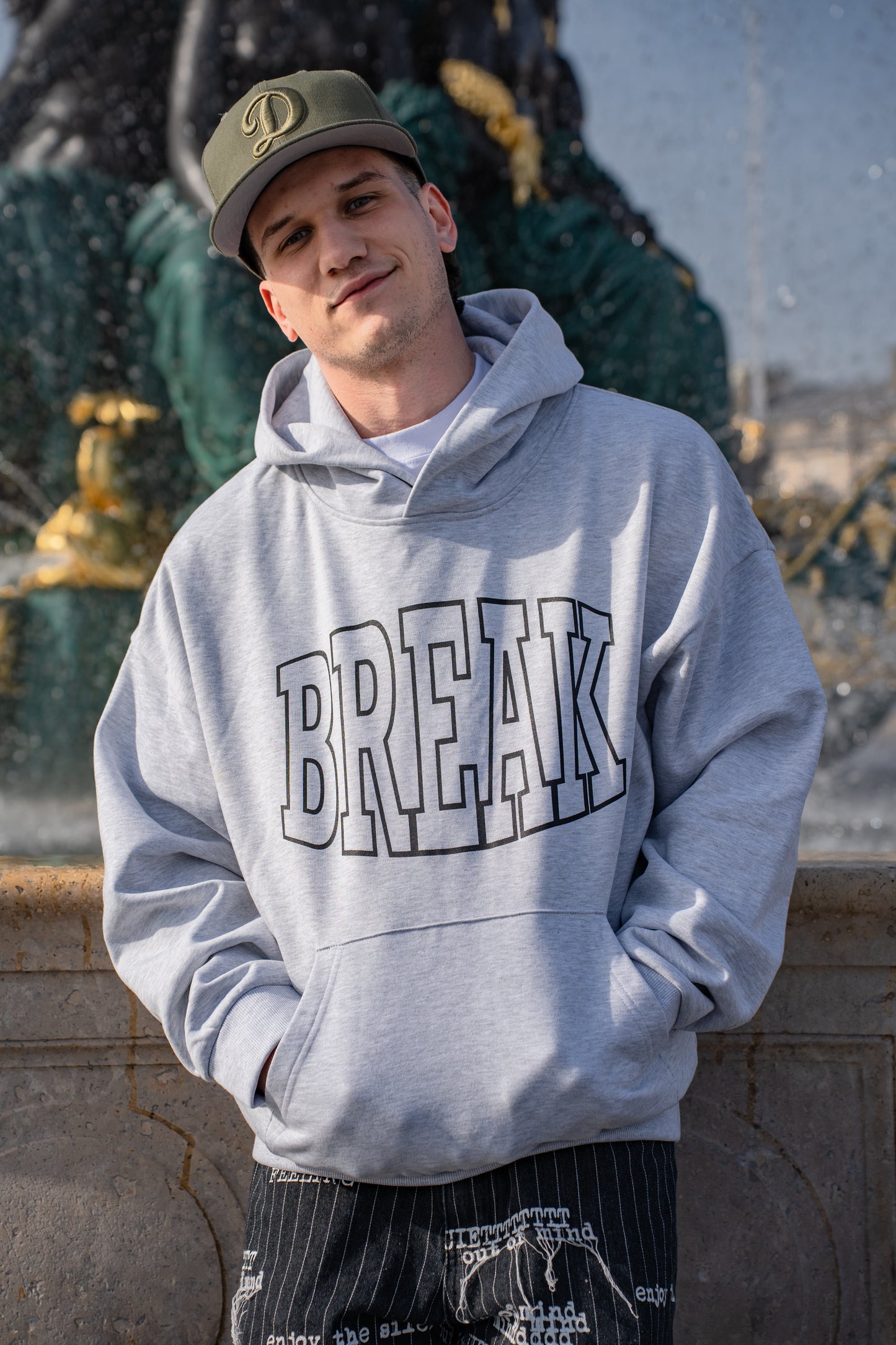 Hoodie Break Gris