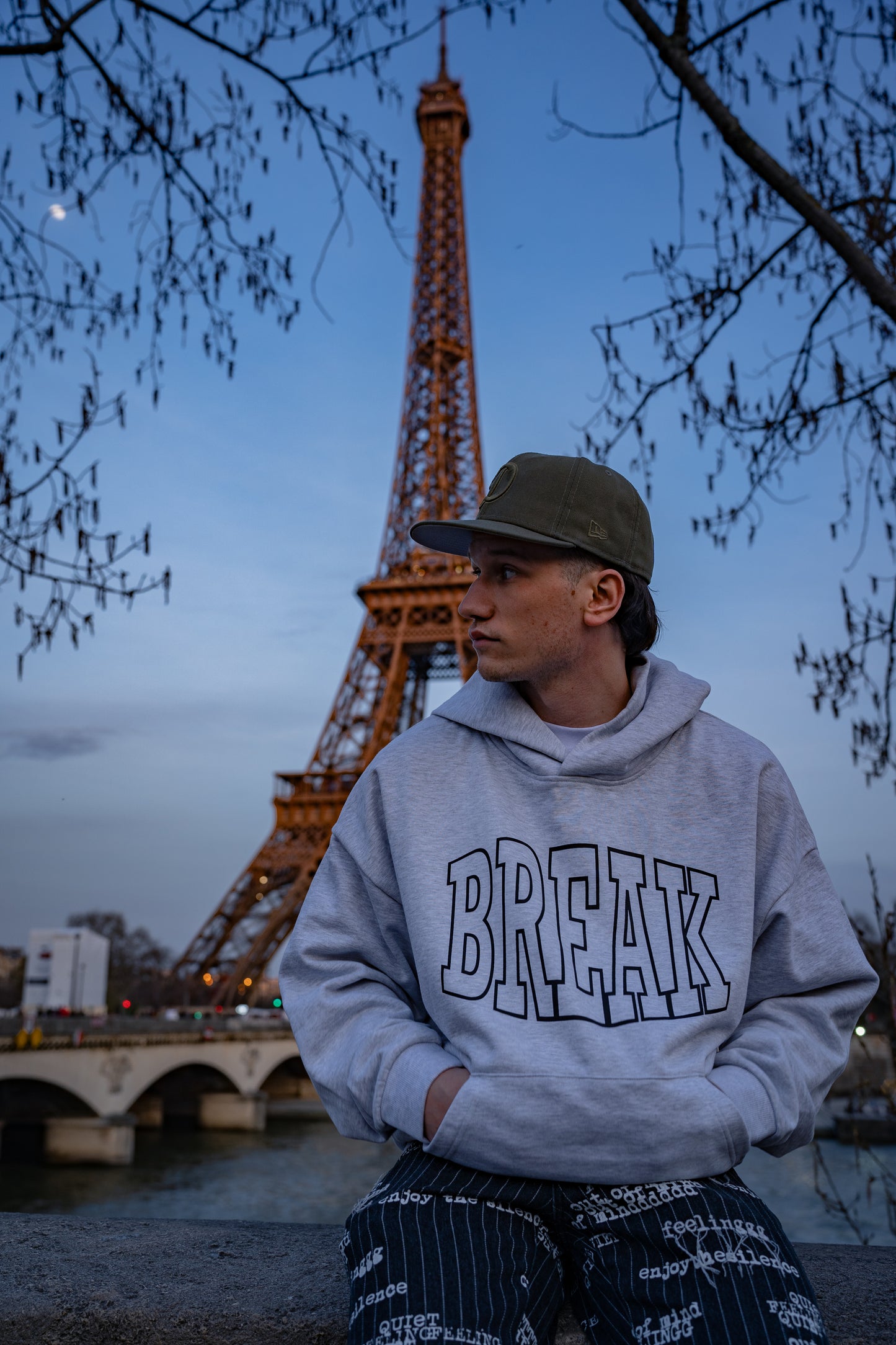 Hoodie Break Gris