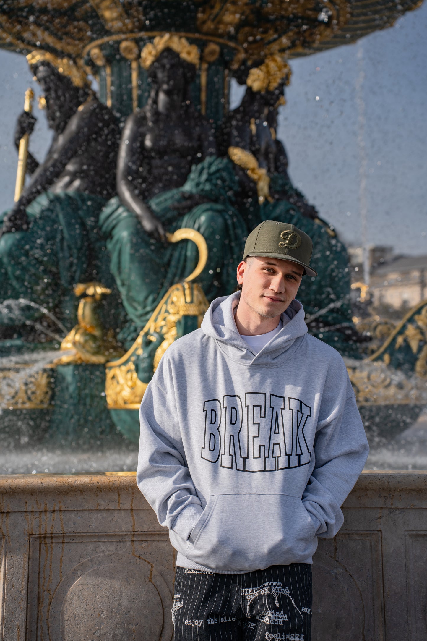 Hoodie Break Gris
