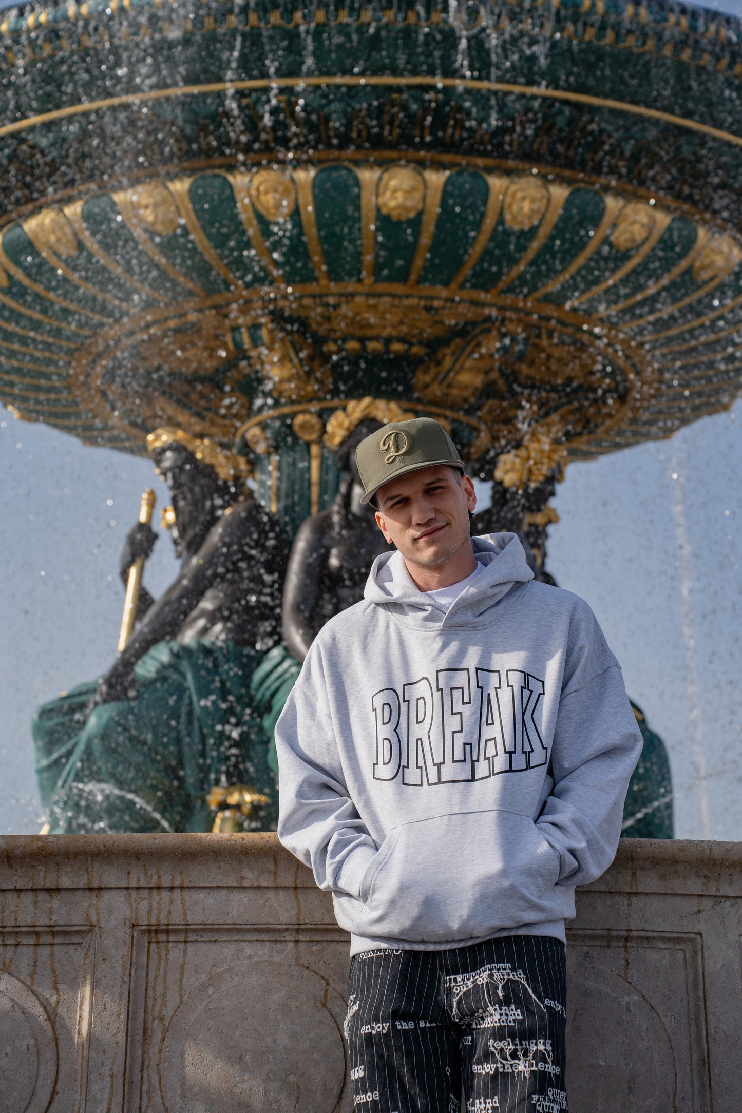 Hoodie Break Gris